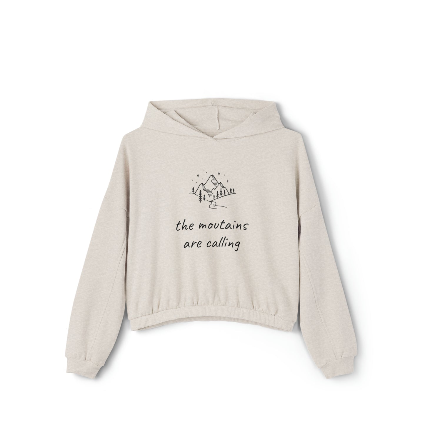 The Mountains are Calling Women's Cinched Bottom Hoodie