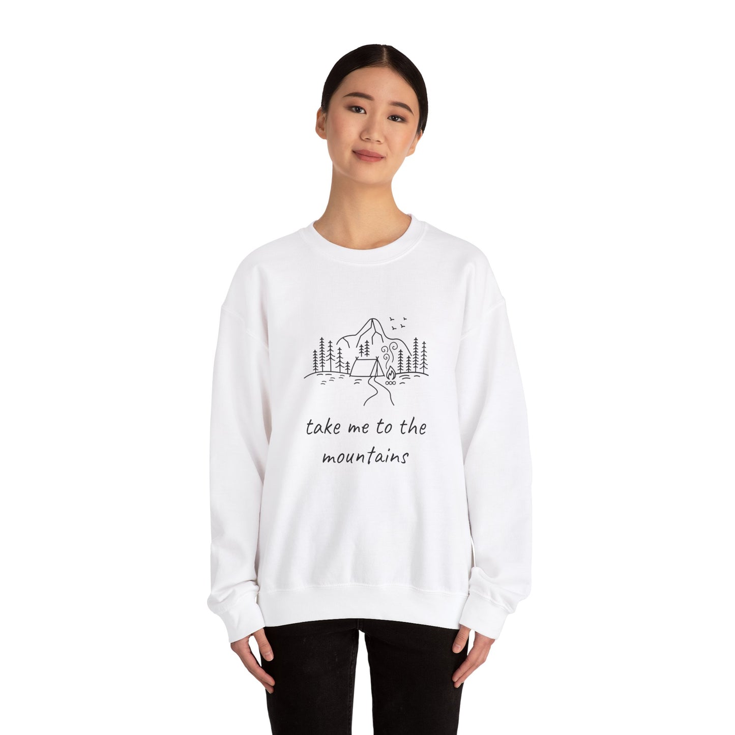 Take me to the Mountains Unisex Heavy Blend™ Crewneck Sweatshirt