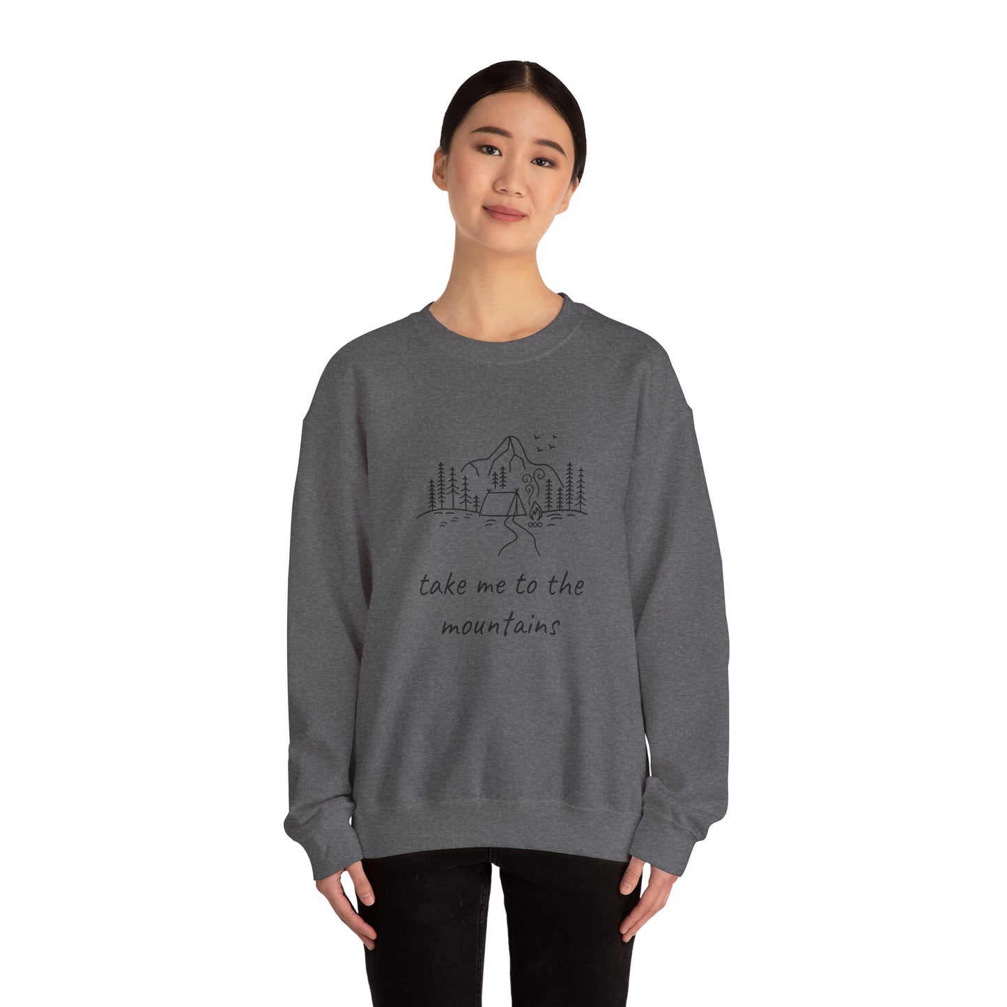 Take me to the Mountains Unisex Heavy Blend™ Crewneck Sweatshirt