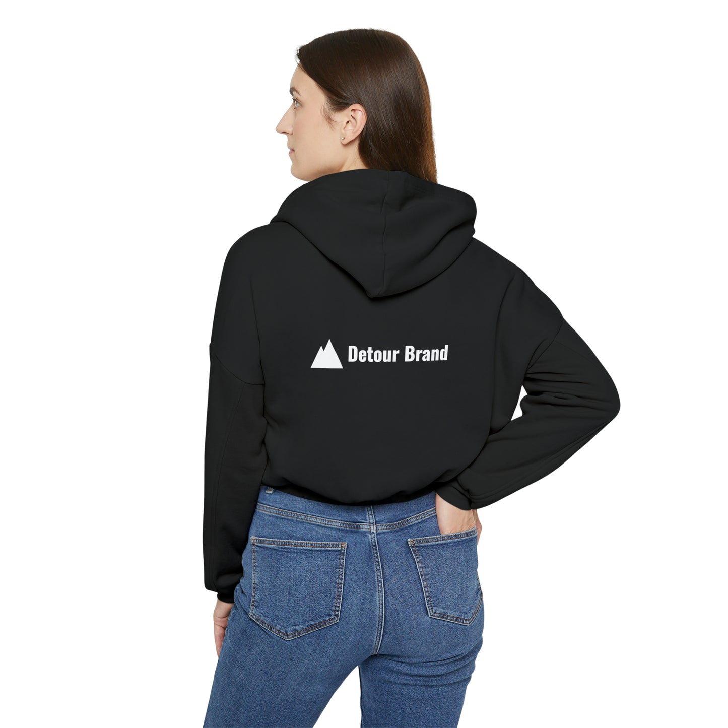 The Mountains are Calling Women's Cinched Bottom Hoodie