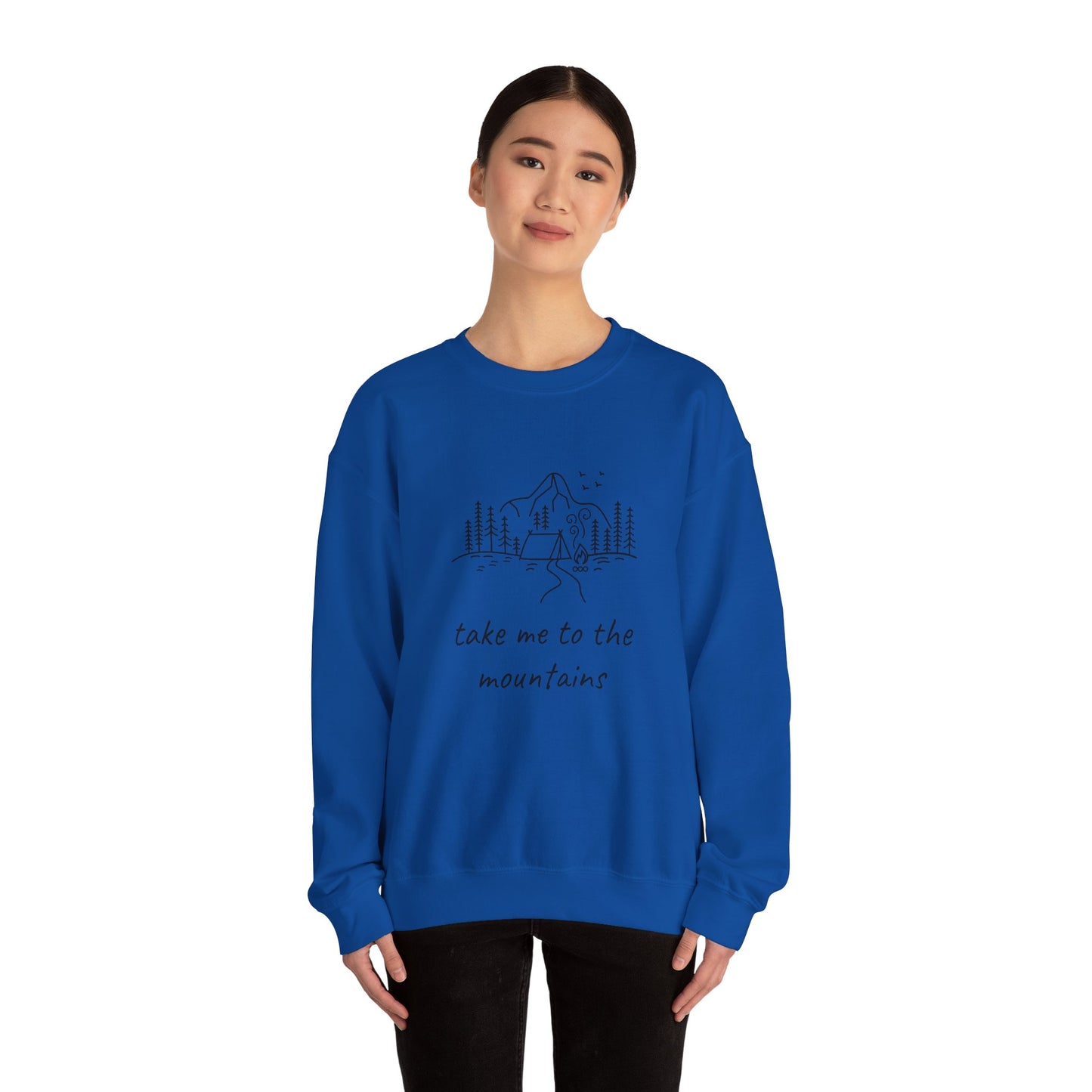 Take me to the Mountains Unisex Heavy Blend™ Crewneck Sweatshirt