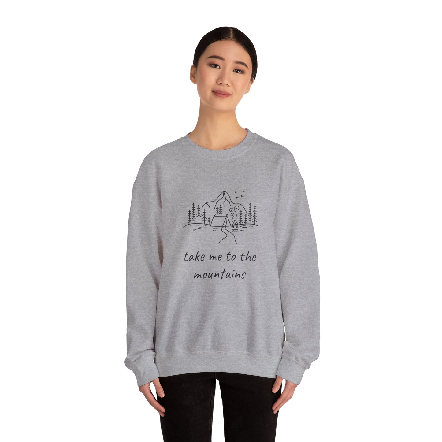 Take me to the Mountains Unisex Heavy Blend™ Crewneck Sweatshirt