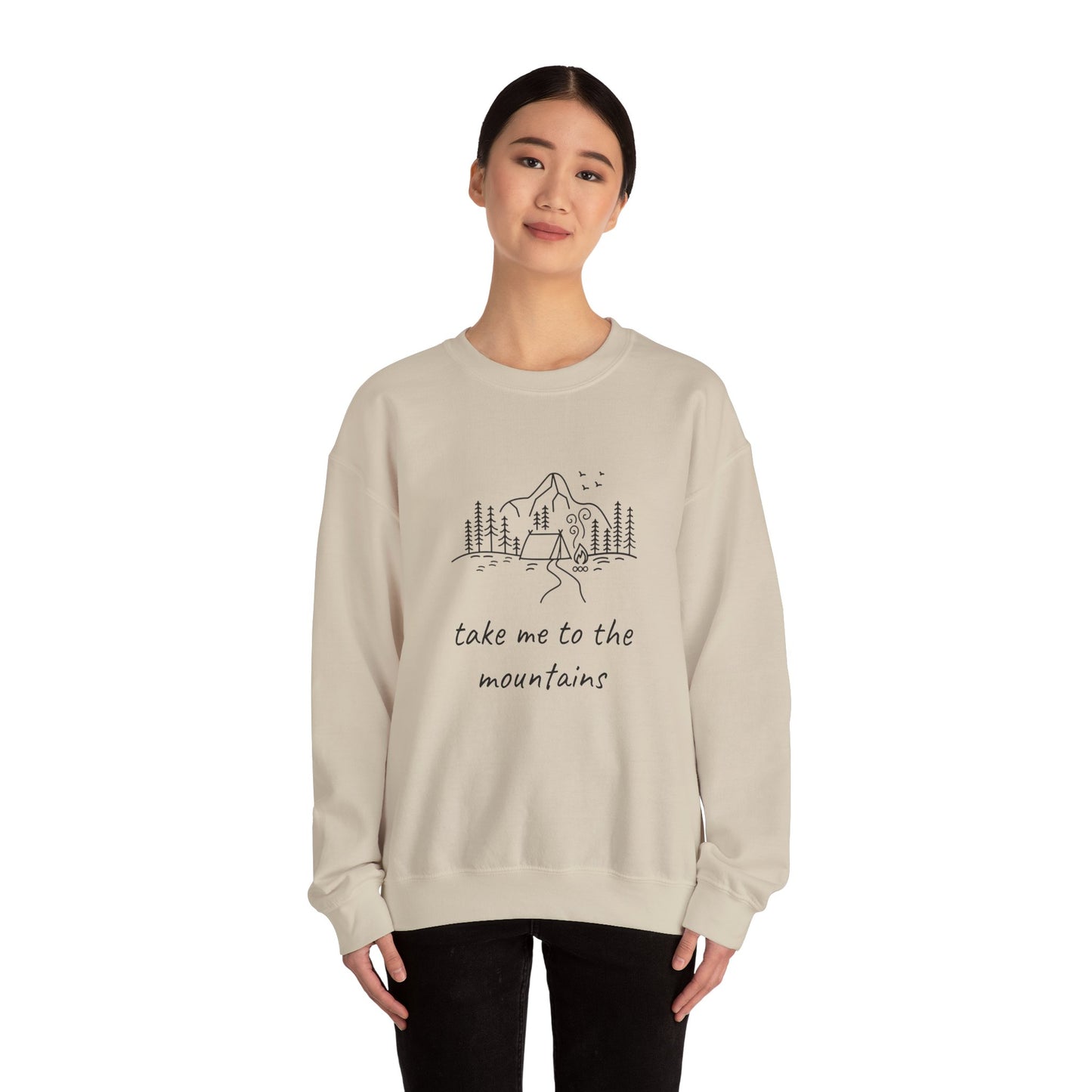 Take me to the Mountains Unisex Heavy Blend™ Crewneck Sweatshirt