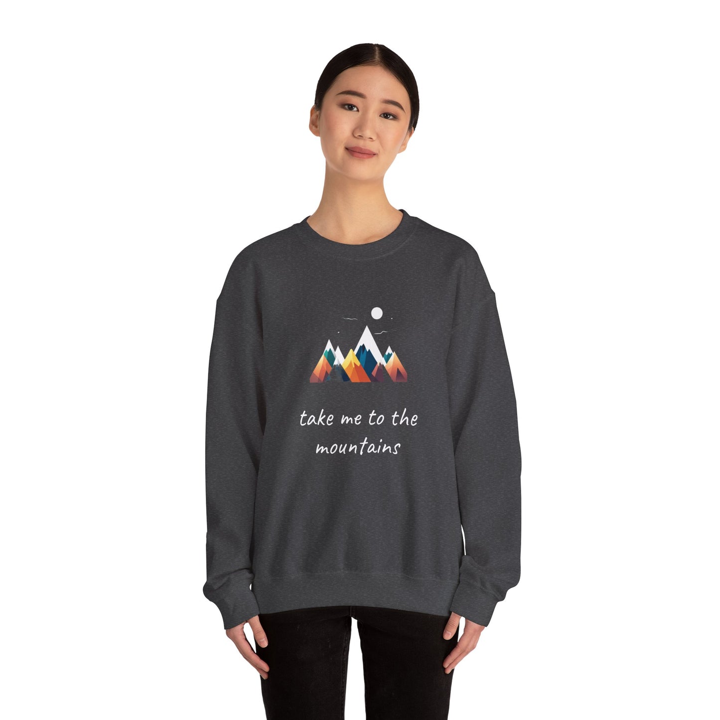Take me to the Mountains Unisex Heavy Blend™ Crewneck Sweatshirt